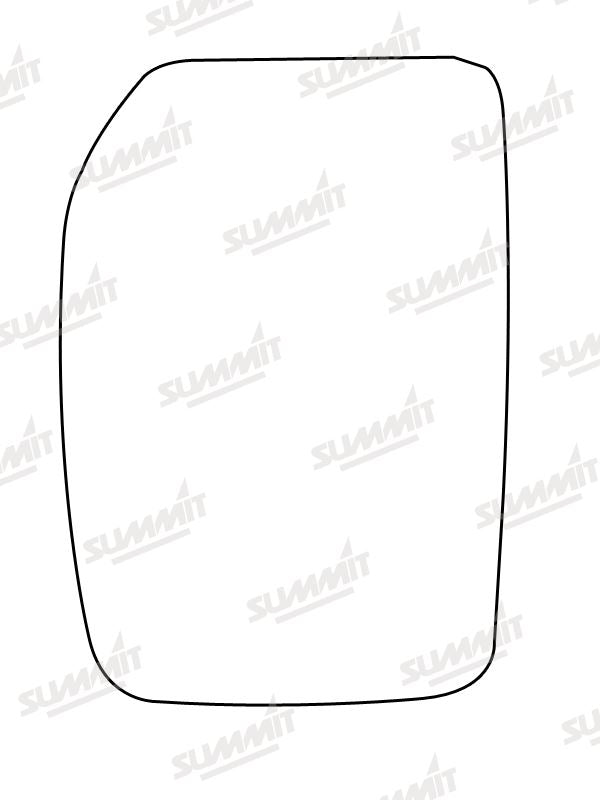 Summit Heated Base Plate With Commercial Mirror Glass fits Ford Transit Mk 6 LHS Summit - Dynamic Drive