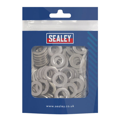 Sealey Stainless Steel Flat Washer DIN 125 - M10 A2 - Pack of 100 SSW10 Sealey - Dynamic Drive