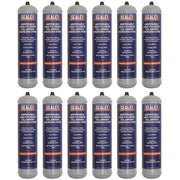 Sealey Disposable Carbon Dioxide/Argon Gas Cylinder 100g - Box of 12 Sealey - Dynamic Drive