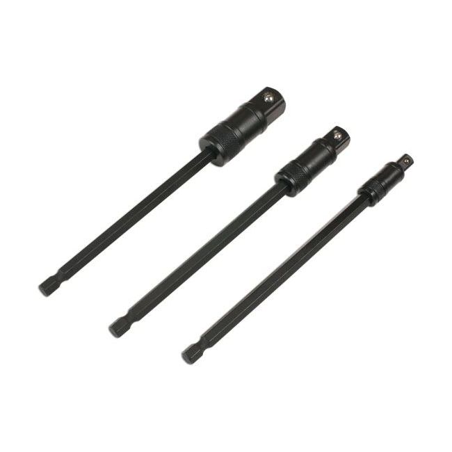 Laser Impact Quick Locking Socket Adaptor Set 150mm 3pc 7779 Laser - Dynamic Drive