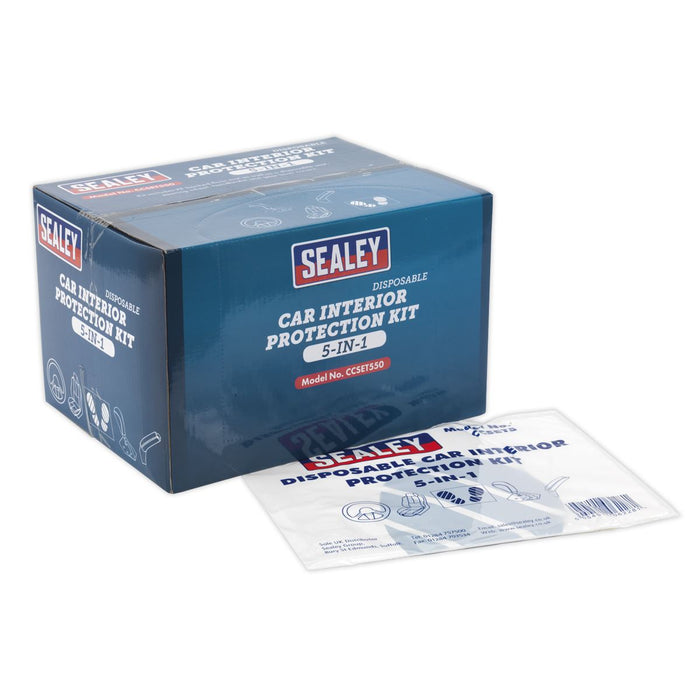 Sealey 5-in-1 Disposable Car Interior Protection Kit Display Box of 50 Sealey - Dynamic Drive