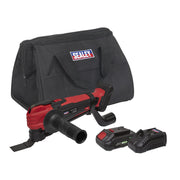 Sealey SV20 Series Cordless Oscillating Multi-Tool Kit 20V 2Ah CP20VMTKIT1 Sealey - Dynamic Drive