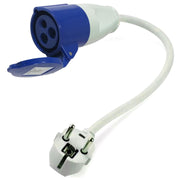 230V Euro Site Hook Up Travel Lead Continental Adaptor Conversion Plug Caravan Crusader - Dynamic Drive