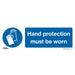 Sealey Mandatory Safety Sign Hand Protection Must Be Worn Self-Adhesive Vinyl Pa Sealey - Dynamic Drive