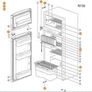 Thetford Fridge Middle Shelf N150 62697908 Thetford - Dynamic Drive