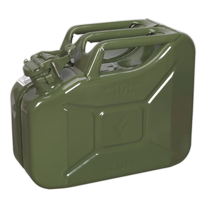 Sealey Jerry Can 10L Green JC10G Sealey - Dynamic Drive