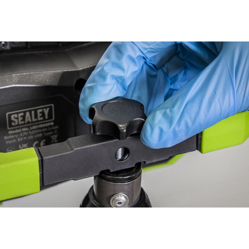 Sealey Portable Floodlight & Telescopic Tripod 15W COB LED LED1500PBKIT Sealey - Dynamic Drive