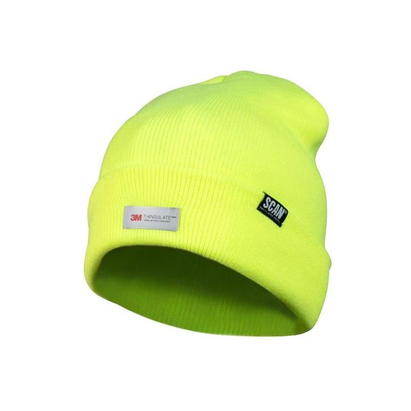Scan Hi-Vis Yellow Beanie Hat Scan - Dynamic Drive