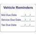 W4 Vehicle Reminder Sticker 37114 W4 - Dynamic Drive