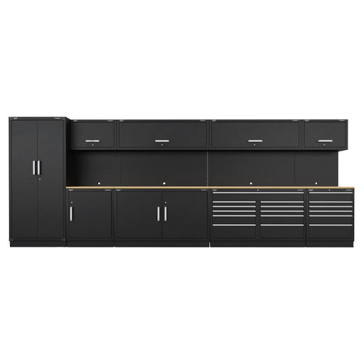Sealey Premier Premier Storage System with Oak Worktop 5.6m APMSOAK Sealey Premier - Dynamic Drive