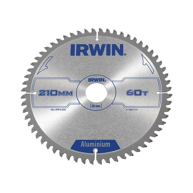 Irwin® Professional Aluminium Circular Saw Blade 210 x 30mm x 60T TCG IRWIN® - Dynamic Drive