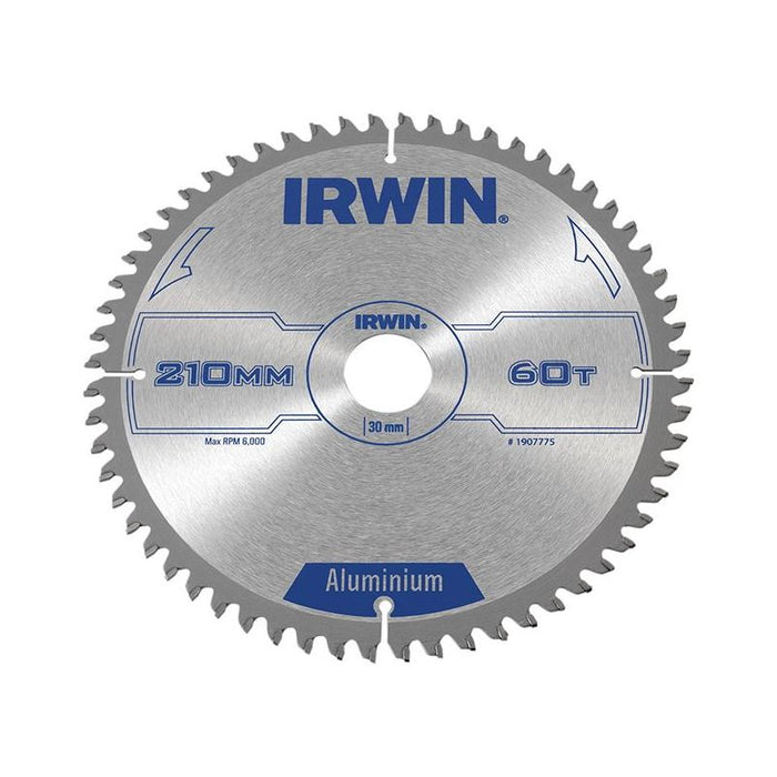 Irwin® Professional Aluminium Circular Saw Blade 210 x 30mm x 60T TCG IRWIN® - Dynamic Drive