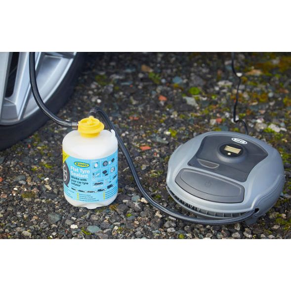 Ring Universal Flat Tyre Sealant Works with Car Tyre Inflator Ring  - Dynamic Drive