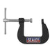 Sealey Junior C-Clamp Set 28mm x 28mm 8pc GCC05 Sealey - Dynamic Drive