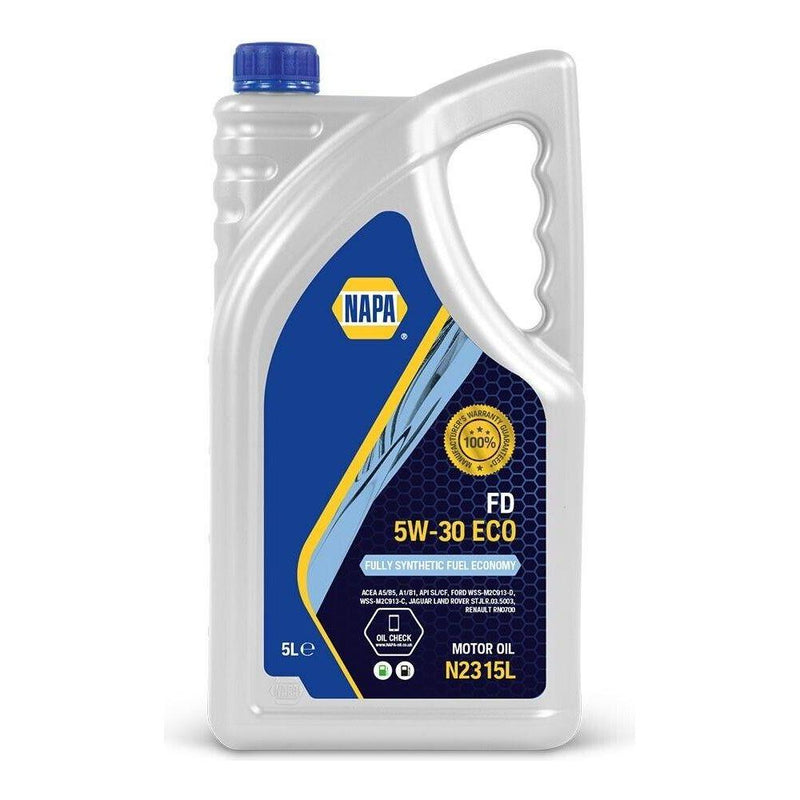 5L NAPA 5W30 ECO FD Fully Synthetic Fuel Economy Engine Oil ACEA A5/B5, A1/B1 NAPA - Dynamic Drive