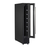 Baridi Extra-Slim 7 Bottle Wine Fridge & Cooler 15cm - Stainless Steel Baridi - Dynamic Drive