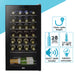 Baridi 28 Bottle Wine Fridge with Digital Touchscreen Controls & LED Light - Black Baridi  - Dynamic Drive