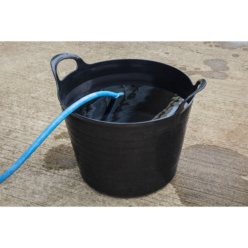Sealey Heavy-Duty Flexi Tub 40L Black SFT40B Sealey - Dynamic Drive