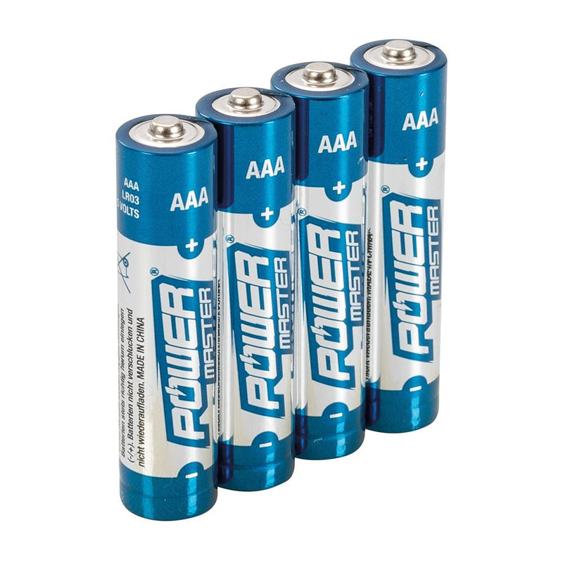 Powermaster AAA Super Alkaline Battery LR03 4pk 4pk PowerMaster - Dynamic Drive