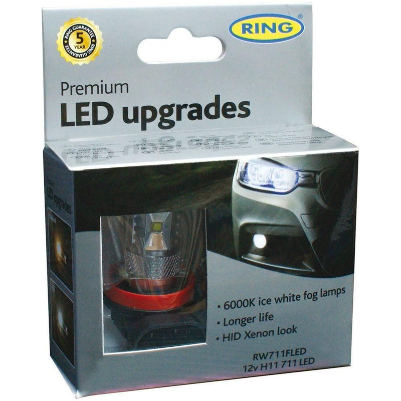 Ring rw711fled 12 V LED H11 Fog Light Lamp 6000 K, Set of 2 Ring  - Dynamic Drive