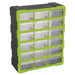 Sealey Cabinet Box 18 Drawer Hi-Vis Green/Black APDC18HV Sealey - Dynamic Drive