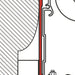 Fiamma Adapter Knaus C Liner 300 (98655-754) Fiamma - Dynamic Drive