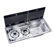 Dometic MO 9722R Hob & RH Sink Unit 760 x 325 mm (2 Burners / 12V) - Practical & Dometic - Dynamic Drive