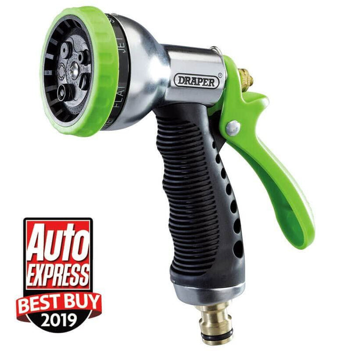 Draper 7 Pattern Aluminium Spray Gun 25342 Draper - Dynamic Drive