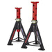 Sealey Axle Stands (Pair) 6tonne Capacity per Stand - Red AS6R Sealey  - Dynamic Drive