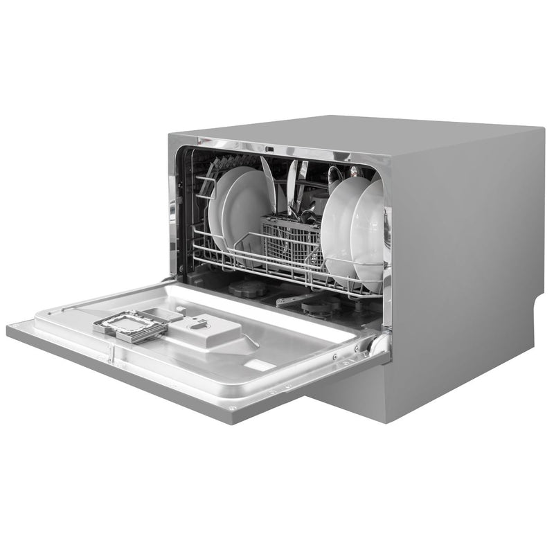 Baridi Tabletop Dishwasher 6 Place Settings 6.5L Capacity - Silver DH84 Baridi - Dynamic Drive