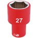 Draper Fully Insulated VDE Socket, 1/2" Sq. Dr., 27mm 31964 Draper - Dynamic Drive
