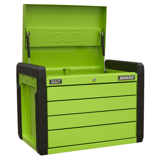 Superline Pro Superline PRO Push-to-Open Topchest 4 Drawer - Green APPD4G Superline Pro - Dynamic Drive