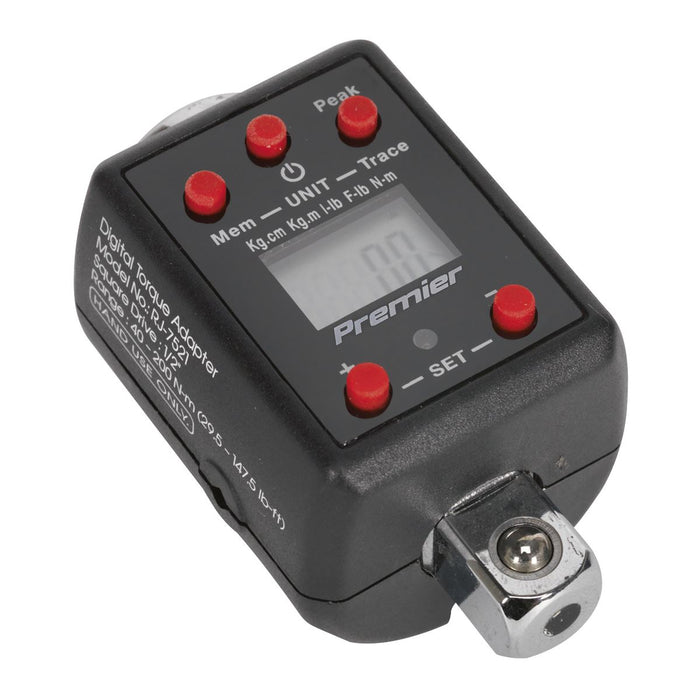 Sealey Torque Adaptor Digital 1/2"Sq Drive 40-200Nm(29.5-147.5lb.ft) STW290 Sealey - Dynamic Drive