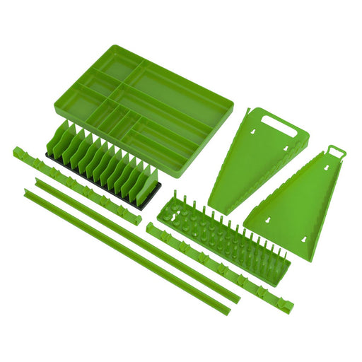 Sealey Tool Storage Organizer Set 9pc Hi-Vis Green TSK01HV Sealey - Dynamic Drive