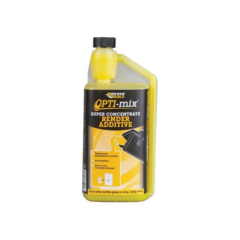 Everbuild Sika Opti-Mix 3-in-1 Render Additive 1 Litre Everbuild Sika - Dynamic Drive