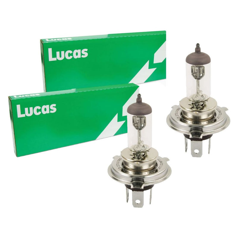 H4 Headlight Bulbs x2 Lucas Fits Citroen Berlingo Multispace Dispatch Relay Lucas  - Dynamic Drive