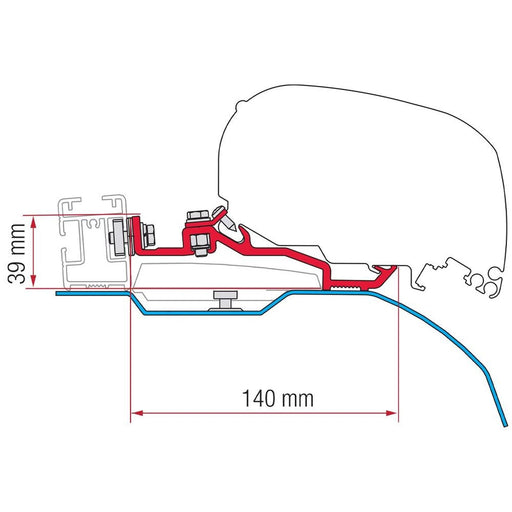 Fiamma Kit for Smart Clamp System Ducato F80S (98655Z097) Fiamma - Dynamic Drive