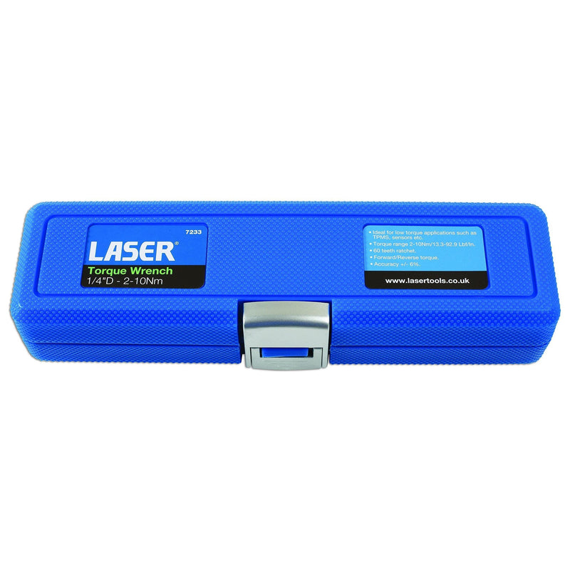 Laser Torque Wrench 1/4"D 2 - 10Nm 7233 Laser - Dynamic Drive