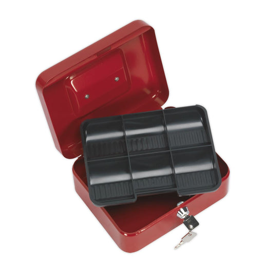 Sealey Key Lock Cash Box 200 x 160 x 90mm SCB2 Sealey - Dynamic Drive
