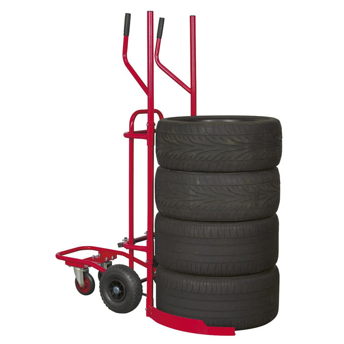 Sealey 100kg Capacity - Tyre Trolley TH003 Sealey - Dynamic Drive