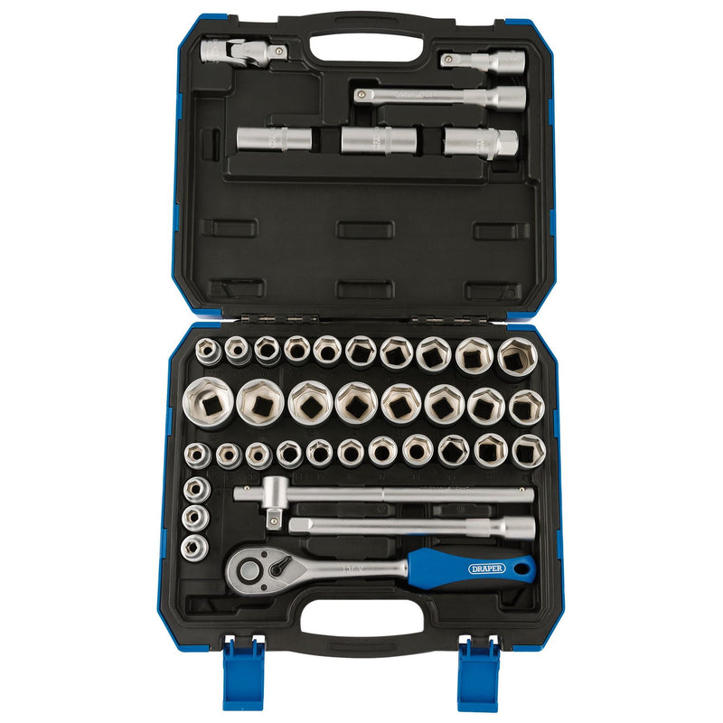 Draper Combined MM/AF Socket Set, 1/2" Sq. Dr. (41 Piece) 82136 Draper - Dynamic Drive