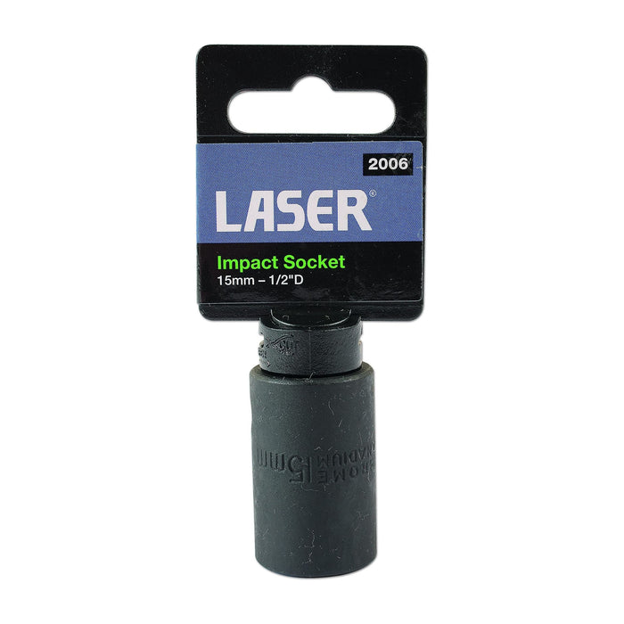 Laser Impact Socket 1/2"D 15mm 2006 Laser - Dynamic Drive
