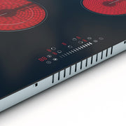 Baridi Integrated Ceramic Hob with 5 Cooking Zones 77cm - Black Glass Baridi - Dynamic Drive