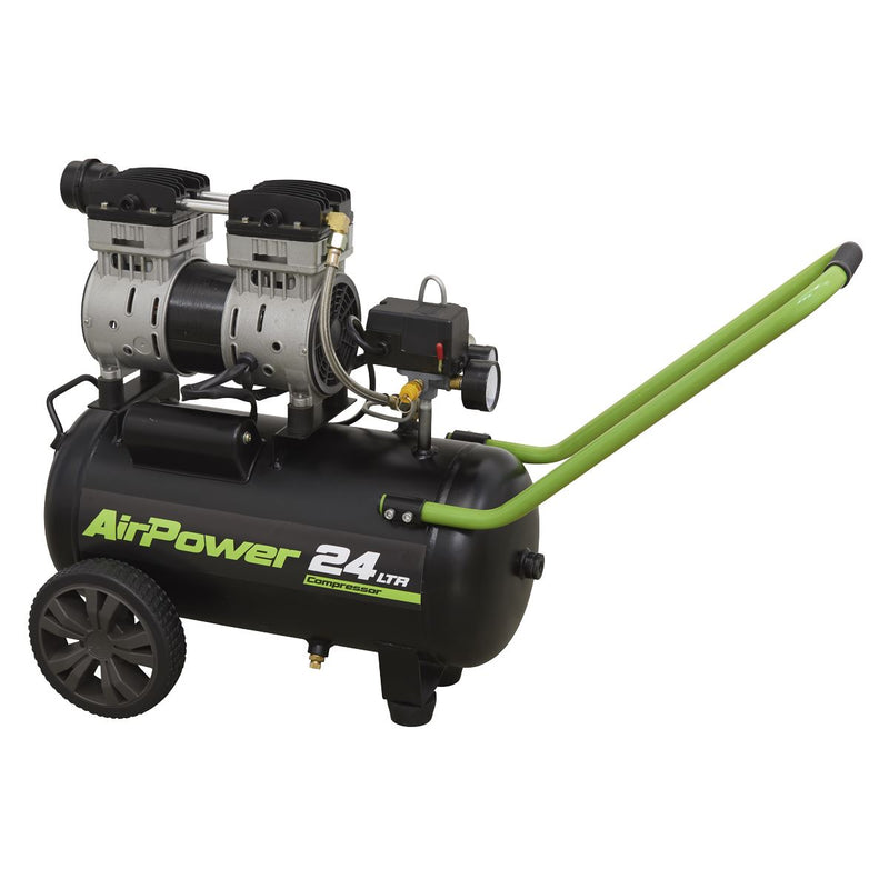 Sealey Low Noise Air Compressor 24L Direct Drive 1hp SAC2410S Sealey - Dynamic Drive