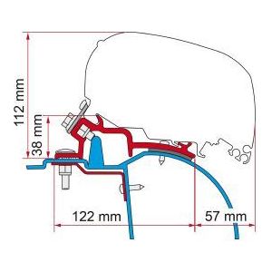 Fiamma F80/F65 Adapter Kit Renault Master H2 98655-468 Fiamma - Dynamic Drive