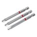 Sealey Power Tool Bit Phillips #3 Colour-Coded S2 75mm Pack of 3 AK210512 Sealey - Dynamic Drive