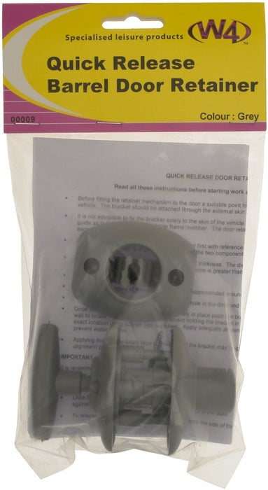 W4 Quick Release Barrel Door Retainer Grey 00009 W4 - Dynamic Drive