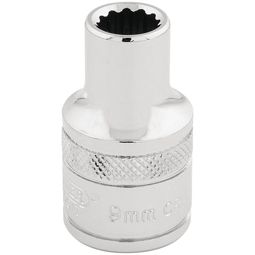 Draper HI-TORQ 12 Point Socket, 1/2" Sq. Dr., 9mm 33089 Draper - Dynamic Drive