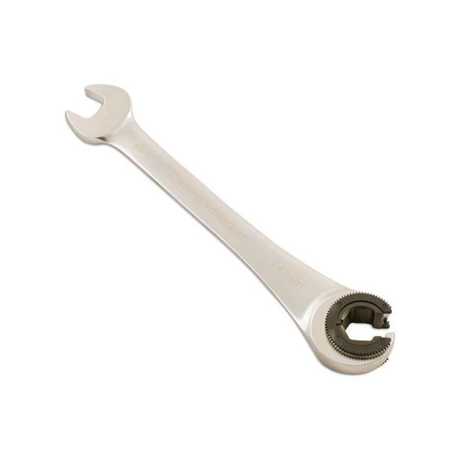 Laser Ratchet Flare Nut Wrench 14mm 4903 Laser - Dynamic Drive