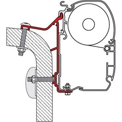 98655-246 ADAPTOR HYMER B KLASSE 4.5M Fiamma  - Dynamic Drive